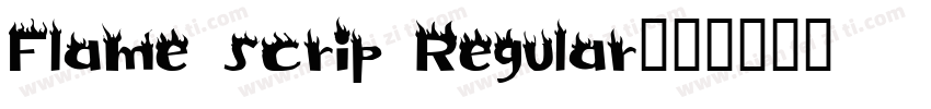 Flame scrip Regular字体转换